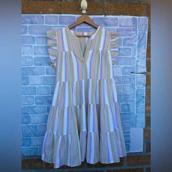 Roller Rabbit Darrel Stripe Pippa Dress size medium - Picture 3 of 16